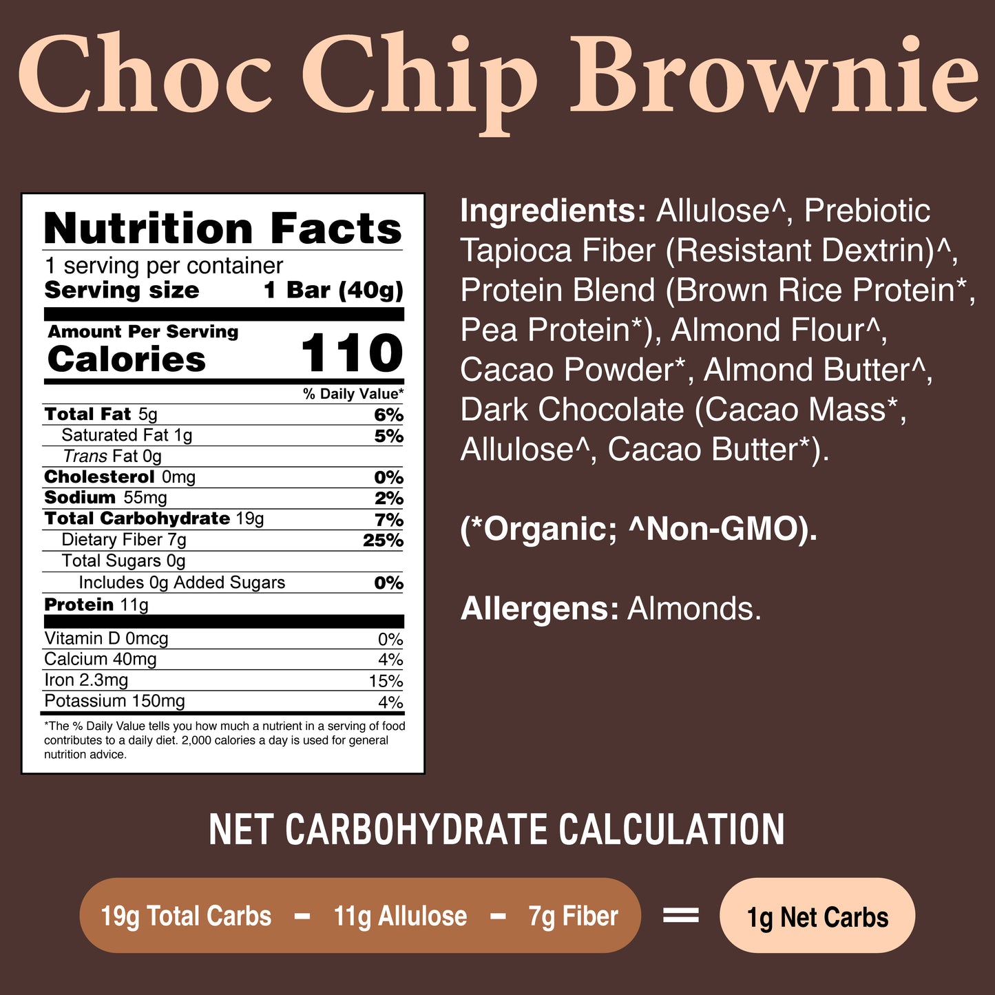 Chocolate Chip Brownie (12 Bars)