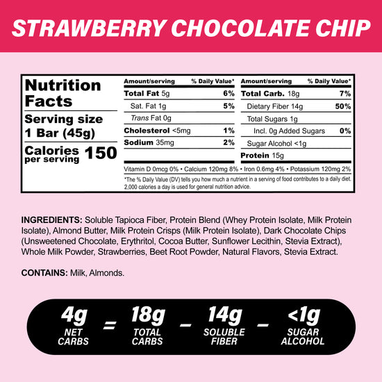 Strawberry Chocolate Chip (12 Bars)